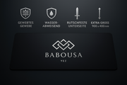 Silber Babousa Yez Gaming-Mauspad